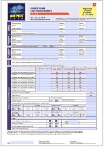 Application form for AMPER 2015